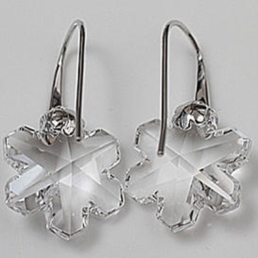 Swarovski Snowflake Earrings